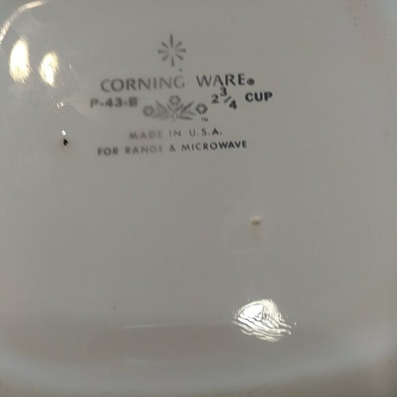 Set of 2 Corning Ware Blue Cornflower 2 3/4 cup casserole dish - Picture 7 of 13